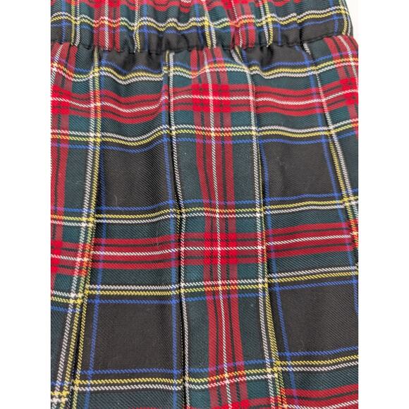 Sport Kilt Womens  Stewart Black‎ Tartan Plaid Micro Mini Pleated Skirt Medium - Picture 7 of 11